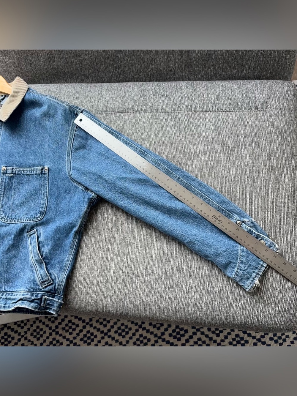 Vintage RRL Double RL Denim Trucker Jacket Men’s M Corduroy Collar 90s USA - Picture 15 of 16